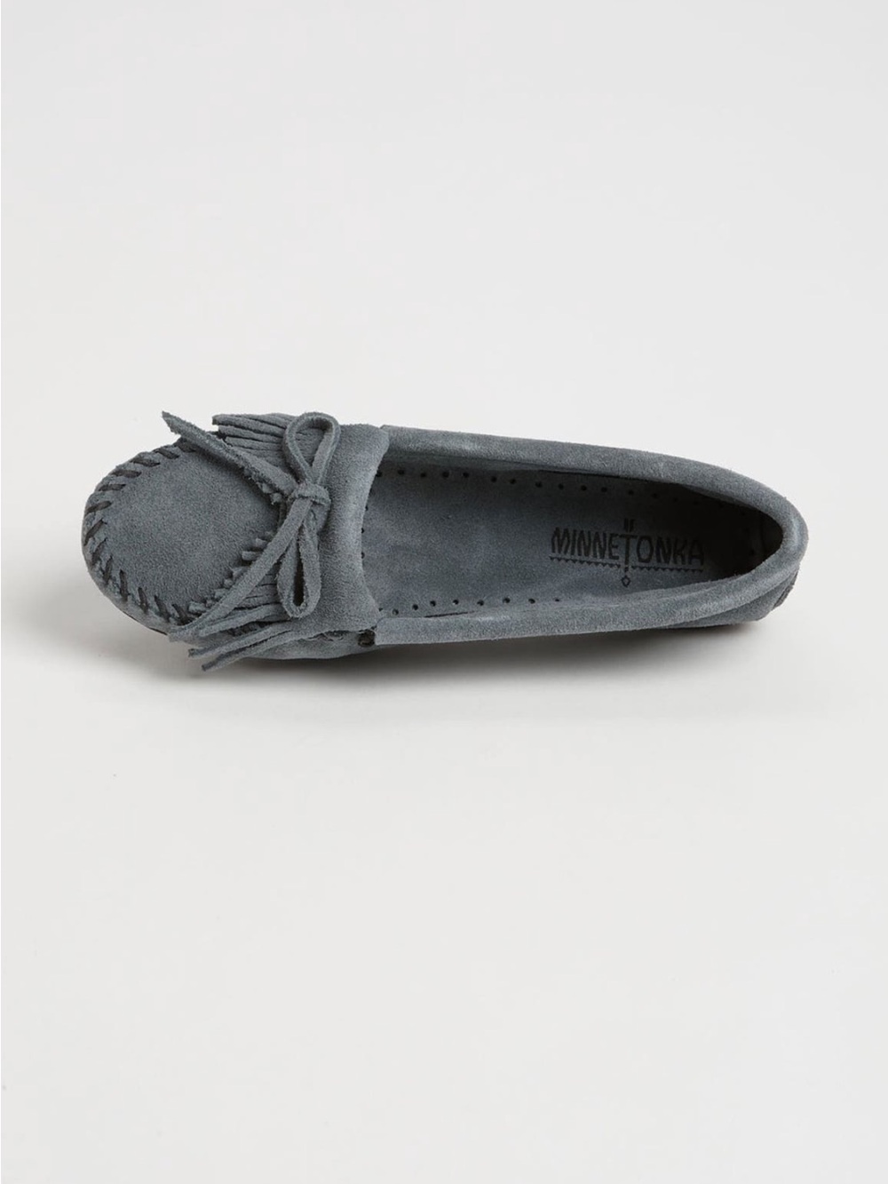 NWOT Minnetonka Kilty Suede Driving Shoes Moccasin Loafers - Picture 2 of 6